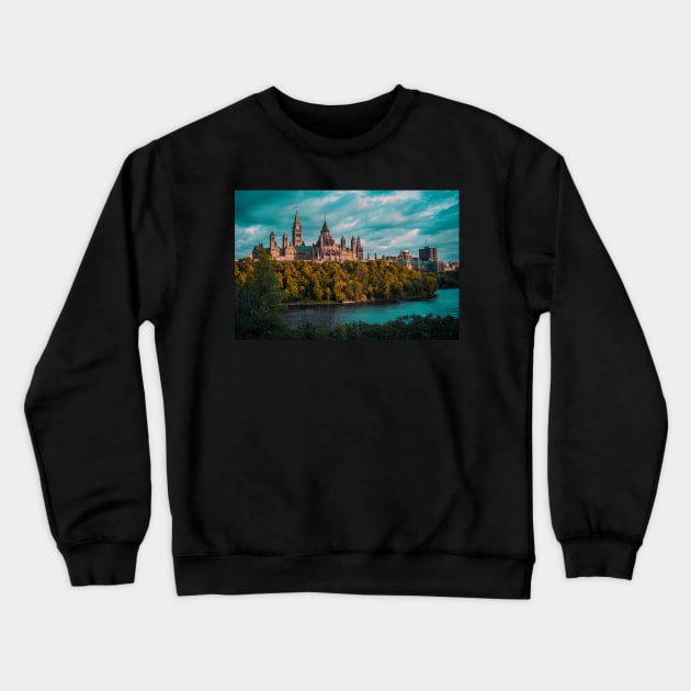 Parliament Hill Ottawa,Ontario Canada Crewneck Sweatshirt by Robtography